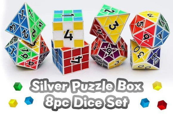 Puzzle Cube 8ct Silver  Foam Brain Games   