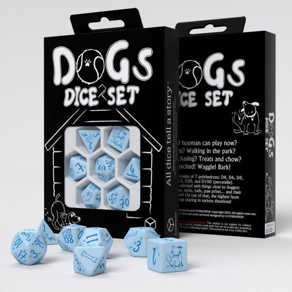 7ct Dogs Max Blue/Navy Dice Q Workshop   