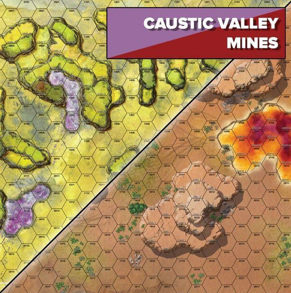 BattleTech BattleMap Alien Caustic Valley/Mines Supplies Catalyst Game Labs   