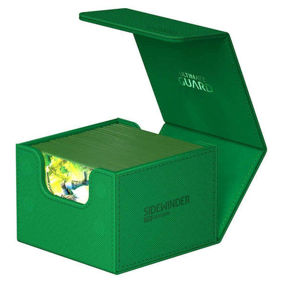 Ultimate Guard Sidewinder Deck Box: Monocolor Green 133+  Ultimate Guard   