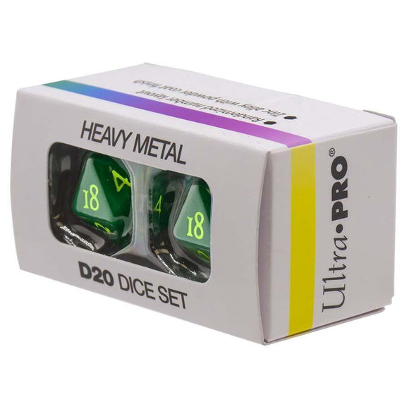 2d20 Green Vivid Heavy Metal  Ultra Pro   