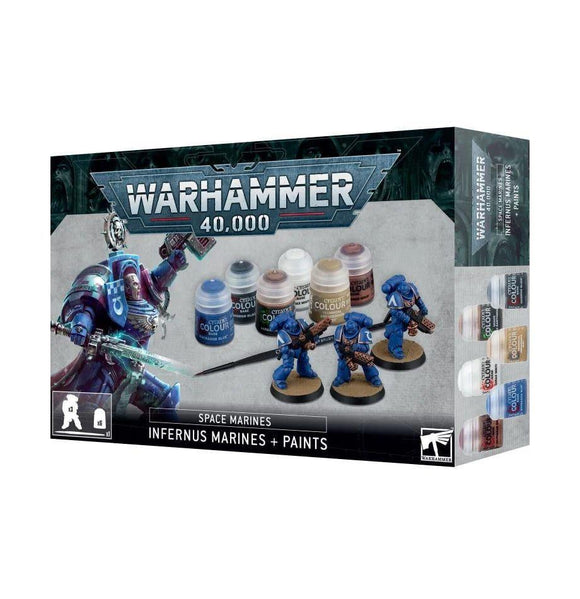Warhammer 40K Space Marines: Infernus Marines + Paints Miniatures Games Workshop   