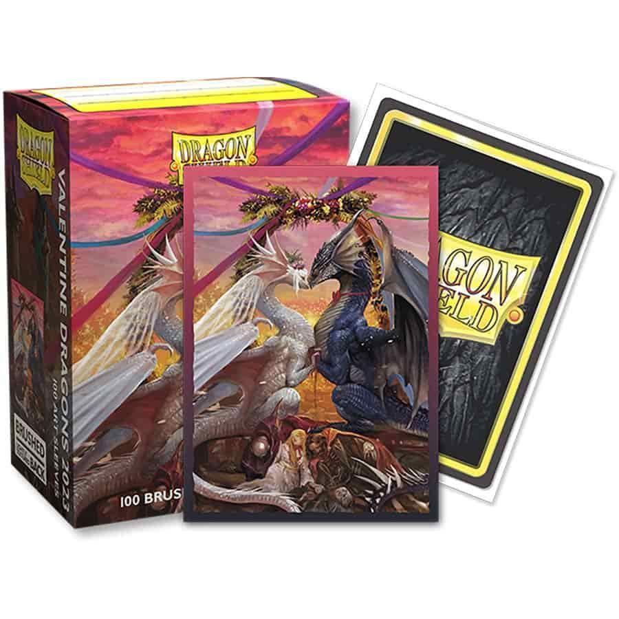 Dragon Shield 100ct Brushed Art Card Sleeves Valentine Dragons 2023 Supplies Arcane Tinmen   