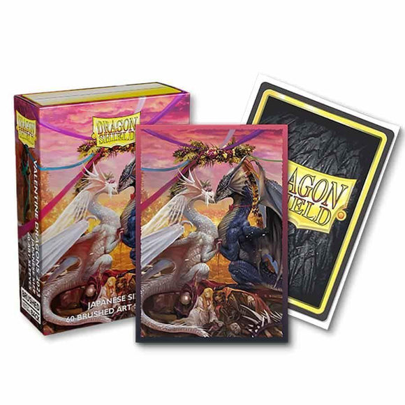 Dragon Shield 60ct Small Size Brushed Art Card Sleeves Valentine Dragons '23  Arcane Tinmen   