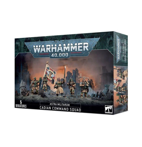 Warhammer 40K Astra Militarum: Cadian Command Squad Miniatures Games Workshop   