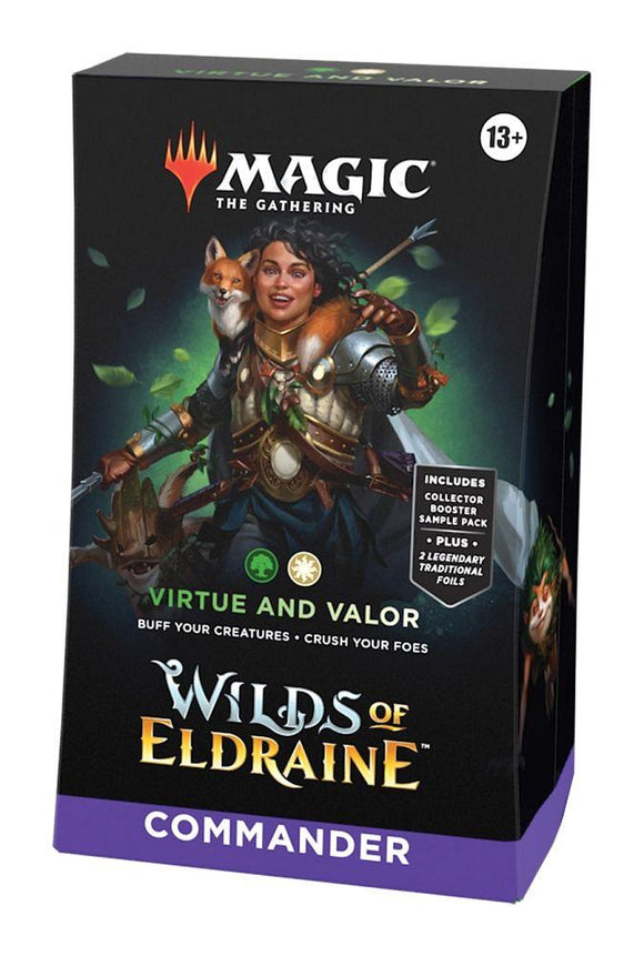 MTG: Wilds of Eldraine Commander Virtue & Valor Trading Card Games Wizards of the Coast   