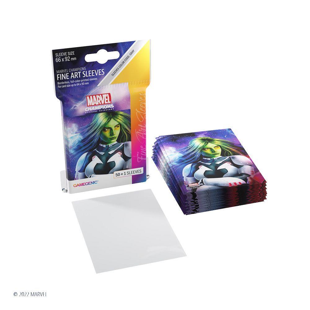 Gamegenic 50ct Standard Size Art Sleeves Marvel Champions Gamora Supplies Gamegenic