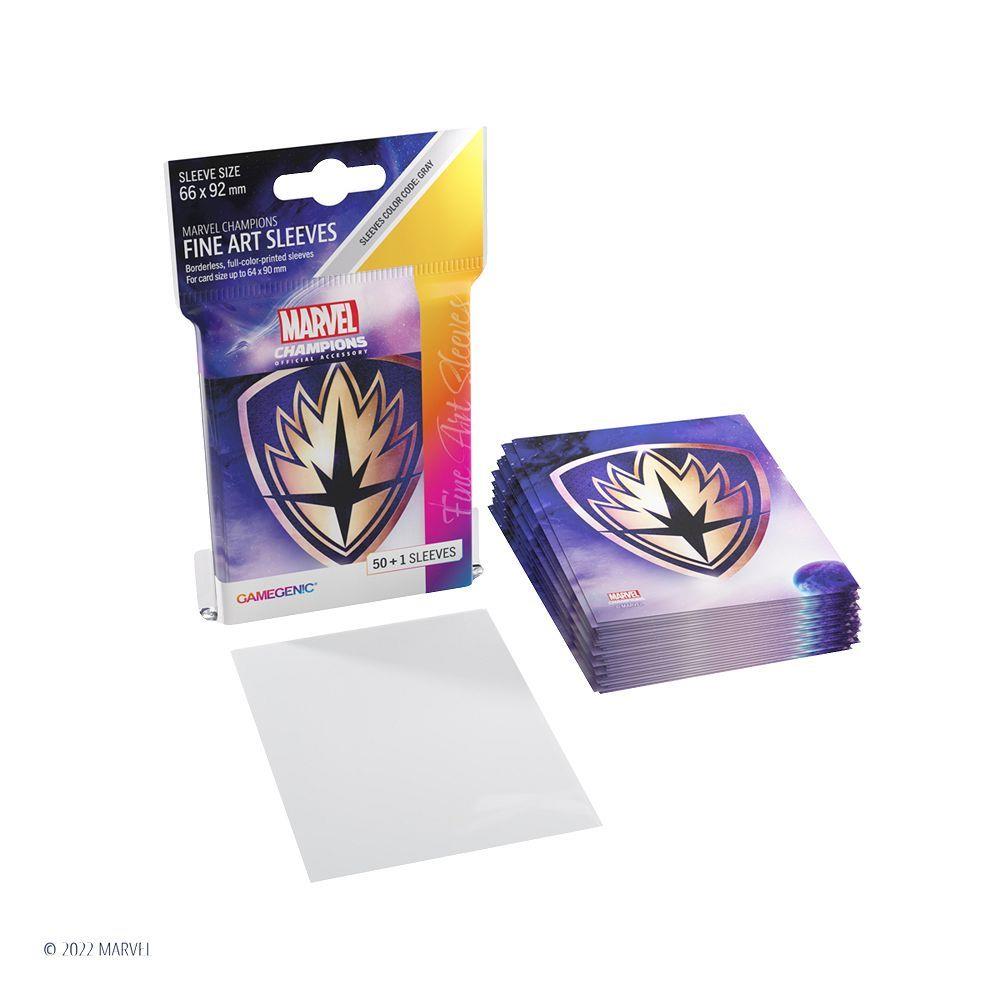 Gamegenic 50ct Standard Size Art Sleeves Marvel Champions Guardians of the Galaxy Logo Supplies Gamegenic