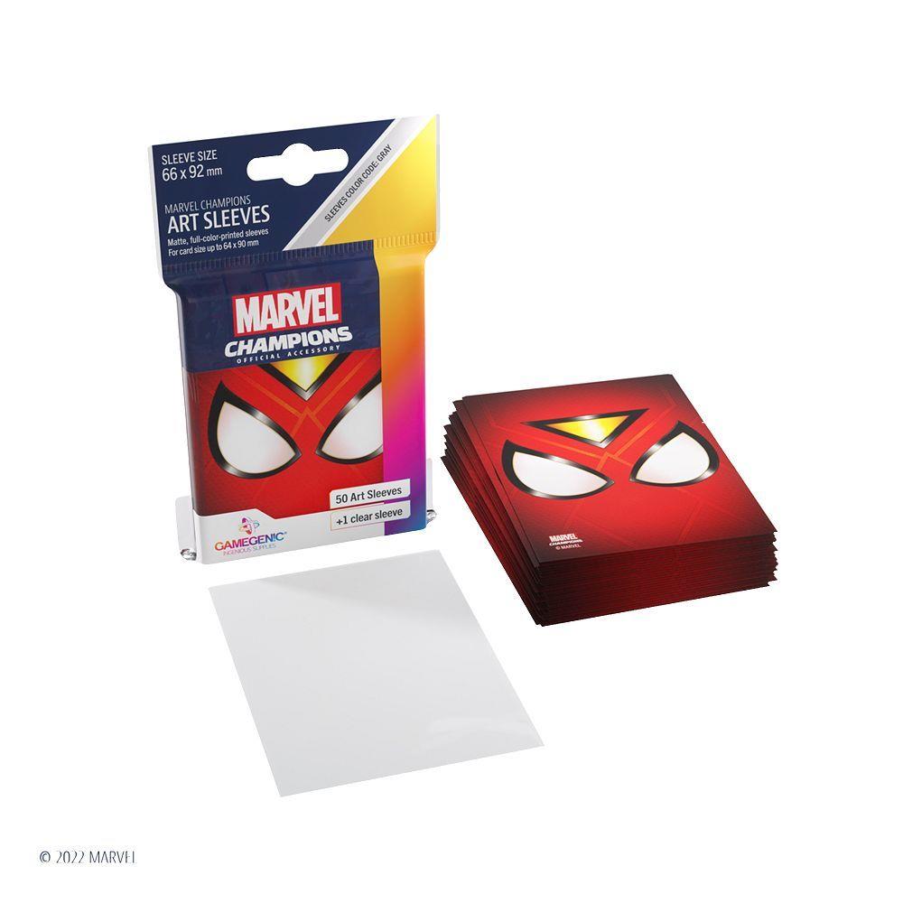 Gamegenic 50ct Standard Size Art Sleeves Marvel Champions Spider-Woman Supplies Gamegenic