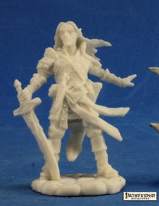Reaper Miniature Bones Pathfinder Arael, Half Elf Cleric (89028) Home page Other   