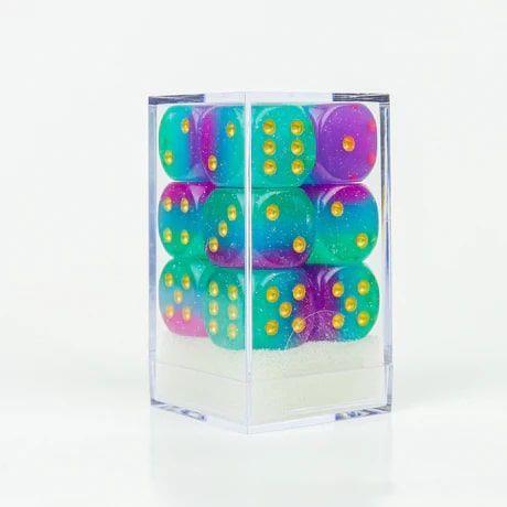 Sirius Dice 12ct 16mm d6 Dice Set Northern Lights Dice Sirius Dice   