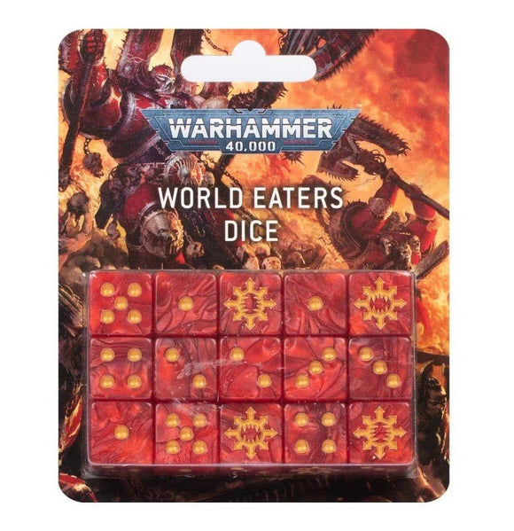 Warhammer 40K World Eaters Dice Set  Games Workshop   