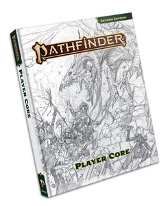 Pathfinder Remastered Player Core Rulebook Sketch Cover Role Playing Games Paizo   