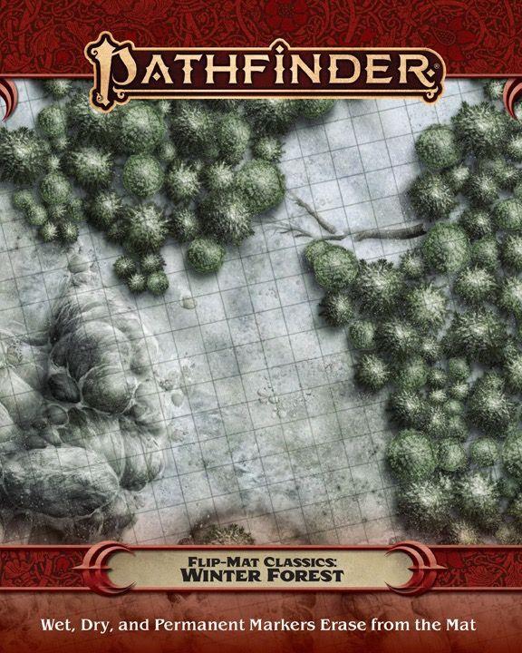 Pathfinder Flip Mat Winter Forest RPG Maps Paizo   