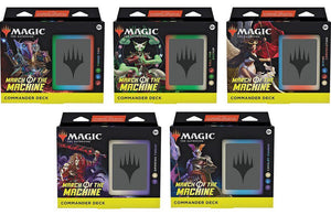 MTG: March of the Machine Commander all 5 Decks  Wizards of the Coast   