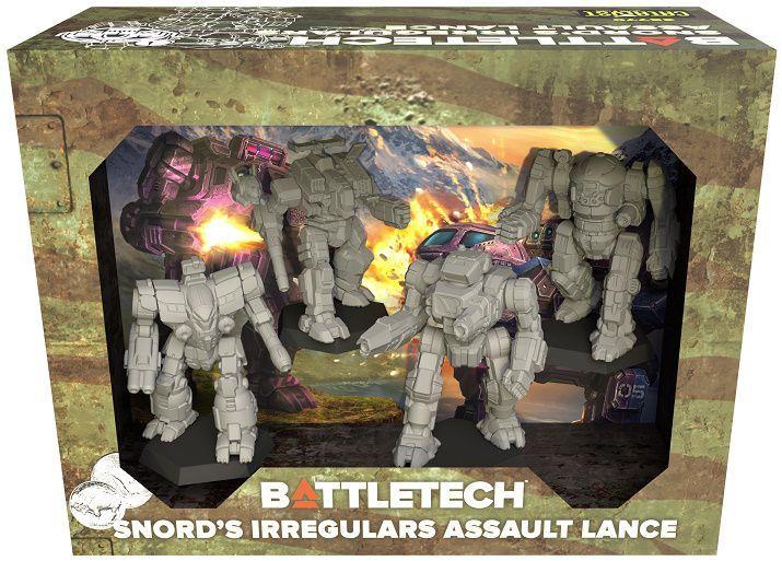 BattleTech Mercenary ForcePack: Snord's Irregulars Assault Lance Miniatures Catalyst Game Labs