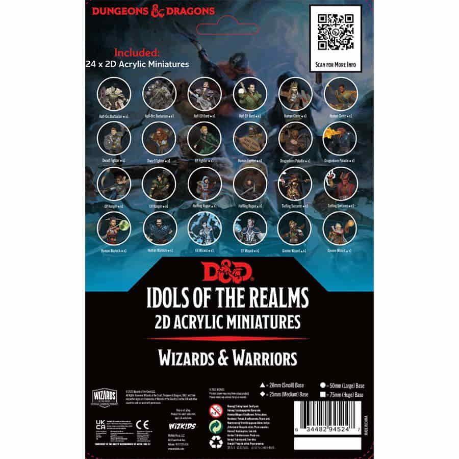 D&D 2D Acrylic Miniatures: Wizards & Warriors Miniatures WizKids   