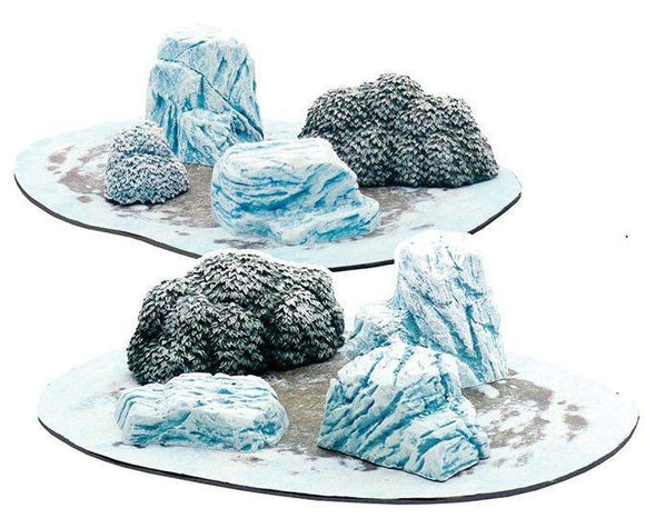 Monster Scenery Snowy Ice Field Miniatures Monster Fight Club
