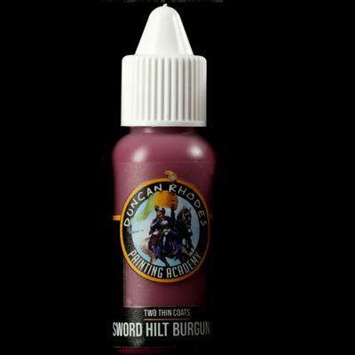 Two Thin Coats: Sword Hilt Burgundy Paints Trans Atlantis Games
