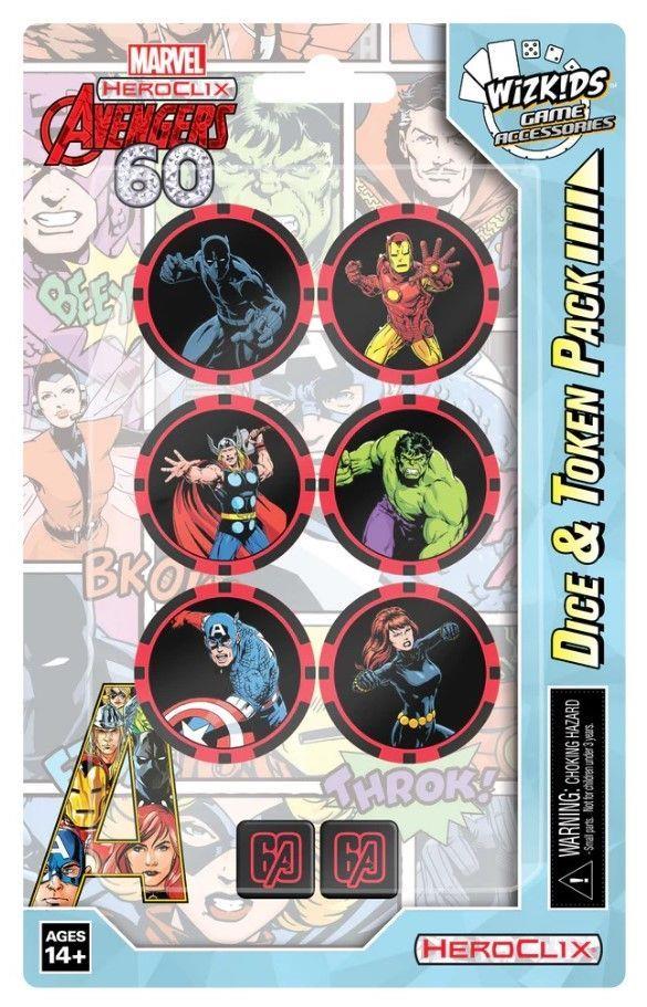 HCX Avengers 60th Dice & Tokens Miniatures WizKids