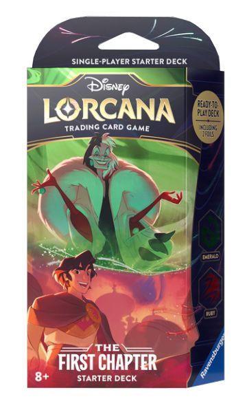 Disney Lorcana TCG: 1st Set Starter Deck Emerald & Ruby Trading Card Games Ravensburger   