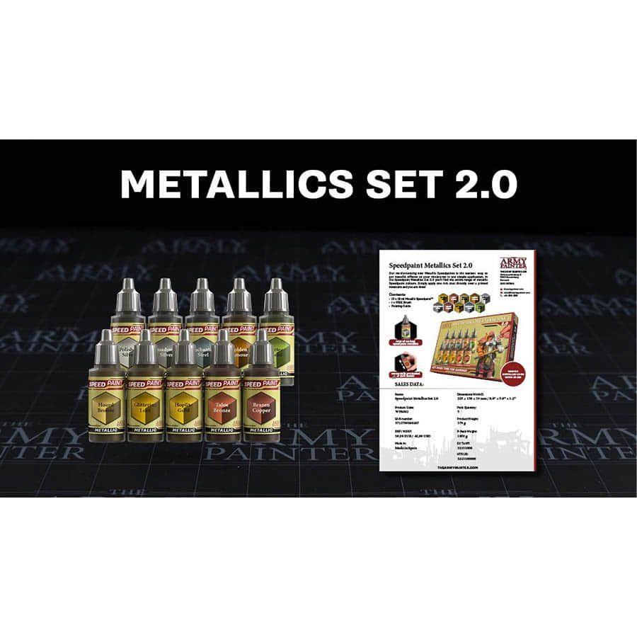 Speedpaint 2.0 Metallics Set Paints Army Painter
