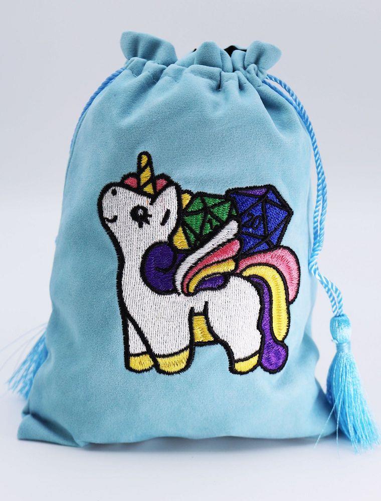 Dice Bag Sparkles the Unicorn  Foam Brain Games   