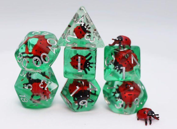 7ct Lucky Ladybird Dice Foam Brain Games