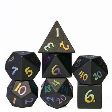 7ct Obsidian/Rainbow Dice Foam Brain Games