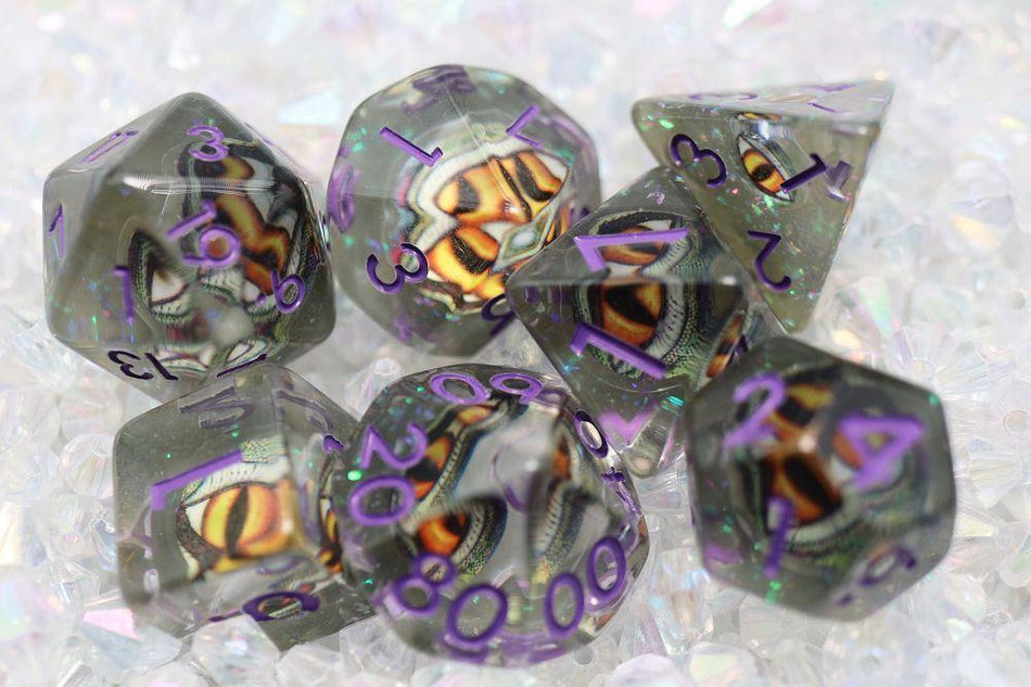 7ct Venom Dragon Eye Dice Foam Brain Games