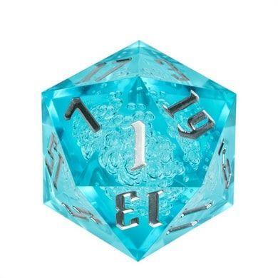 Titan d20 Sharp Cyan Bubbles  Foam Brain Games   
