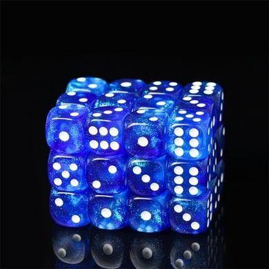 12ct d6 Pips Arctic Wind Dice Foam Brain Games   