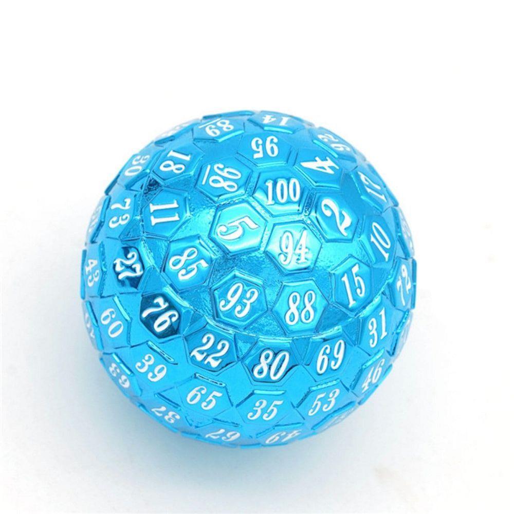 Metal d100 Blue/White  Foam Brain Games   