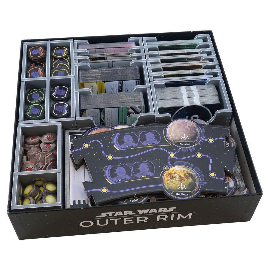 Box Insert: SW Outer Rim & Exp Board Games Folded Space