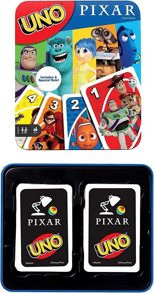 UNO Pixar 25th Anniversary Tin Card Games Mattel, Inc