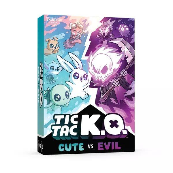 Tic Tac KO: Cute vs Evil Card Games TeeTurtle   