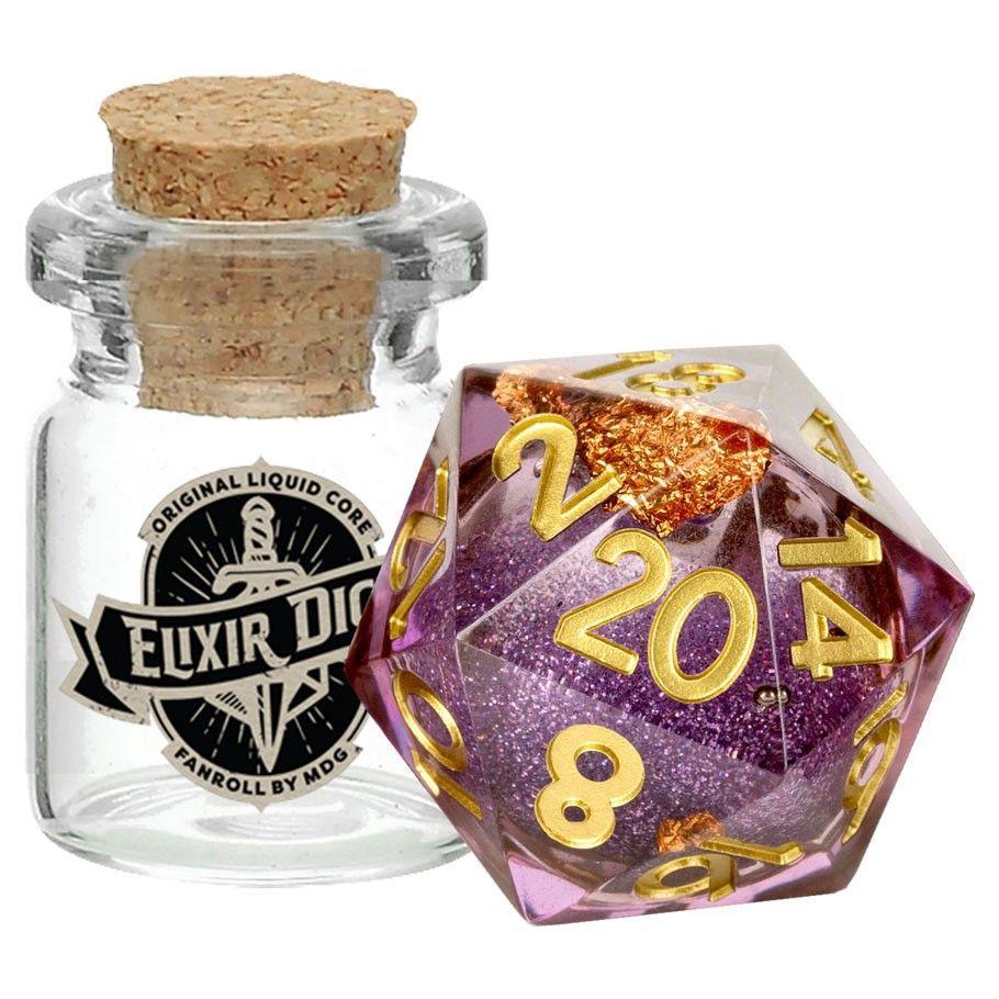 d20 Aether Abstract Dice FanRoll by Metallic Dice Games   