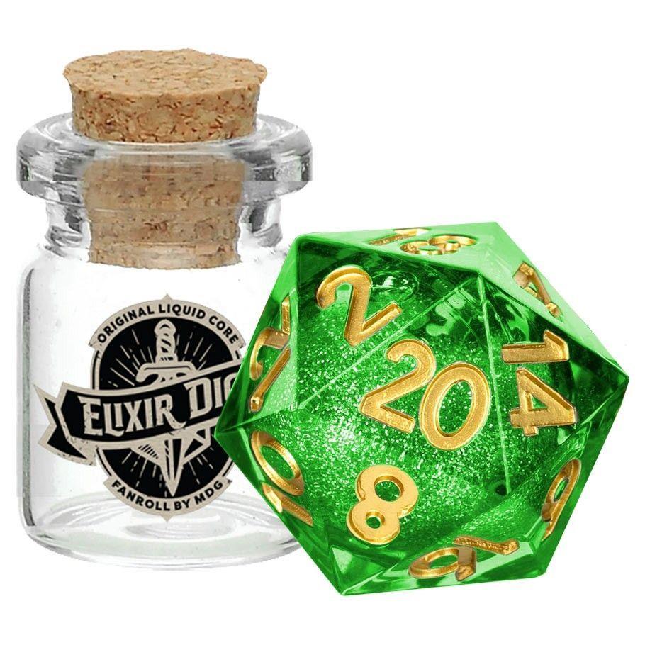 d20 Aegis of Hope Dice FanRoll by Metallic Dice Games