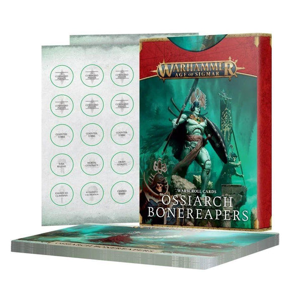Age of Sigmar Ossiarch Bonereapers Warscroll Cards Miniatures Games Workshop   