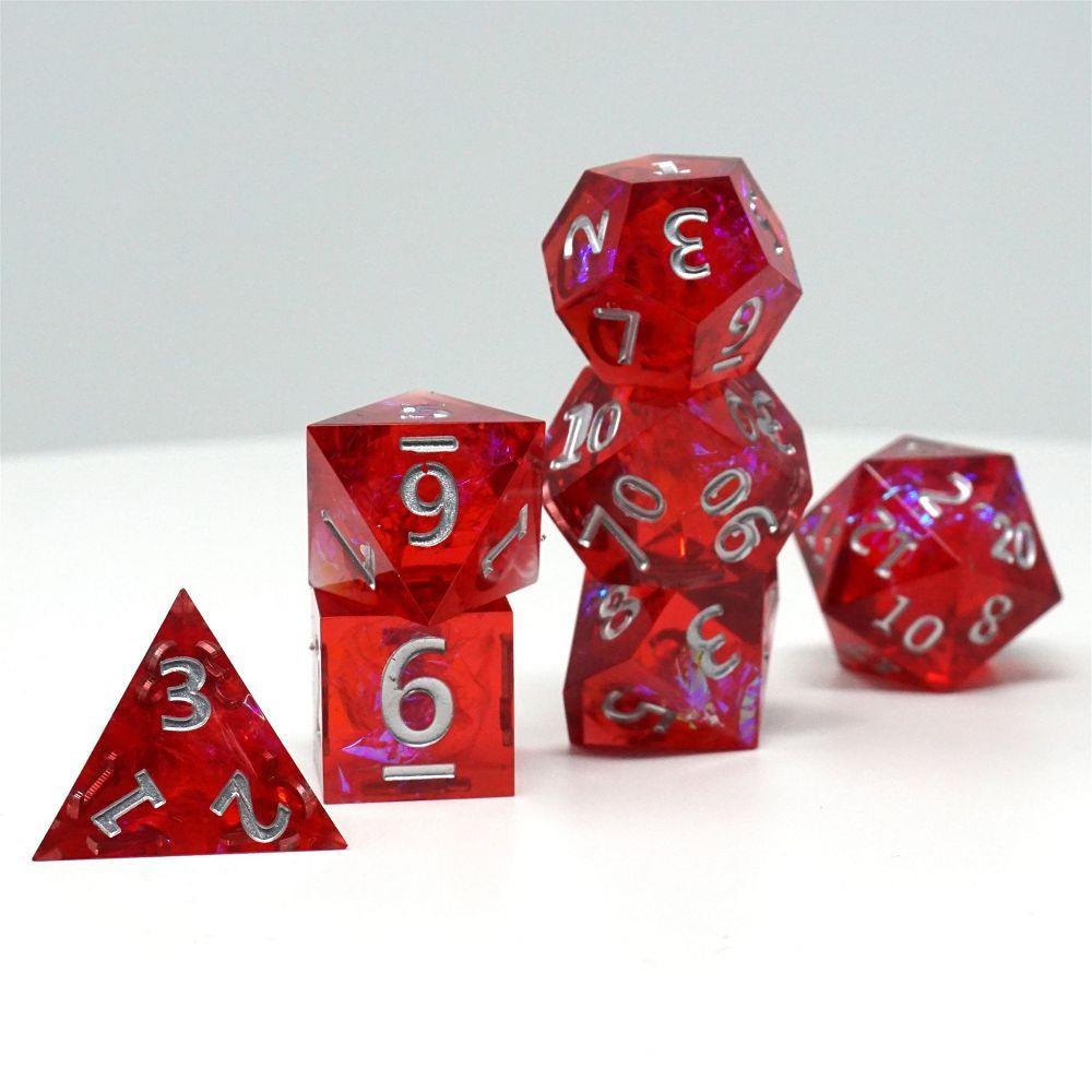 Mimic Sharp 7ct Crimson Court Dice Mimic Dice