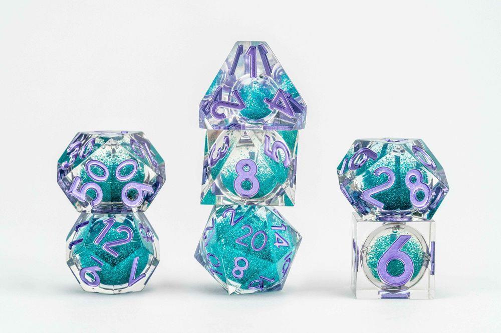Elixir Liquid Core Dice Set: Disco Vibes Dice FanRoll by Metallic Dice Games