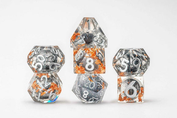 Elixir Liquid Core Dice Set: Liquid Lode Dice FanRoll by Metallic Dice Games