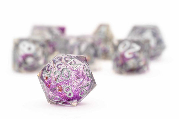 d20 Sorcerous Swirl Dice FanRoll by Metallic Dice Games   