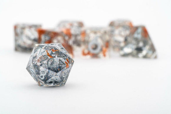 d20 Liquid Lode Dice FanRoll by Metallic Dice Games