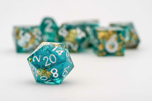 d20 Divine Sanctuary Dice FanRoll by Metallic Dice Games   