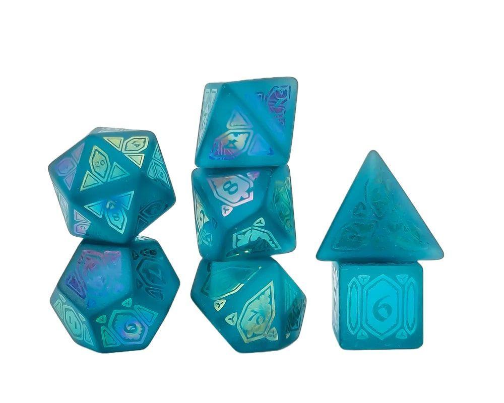 Aurora Ionized Cathedral Blue Dice Level Up Dice
