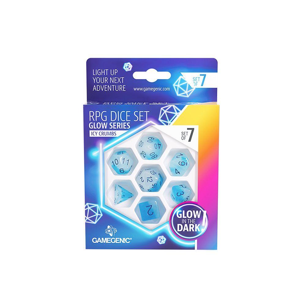 7ct Icy Crumbs Glow Dice Dice Gamegenic   