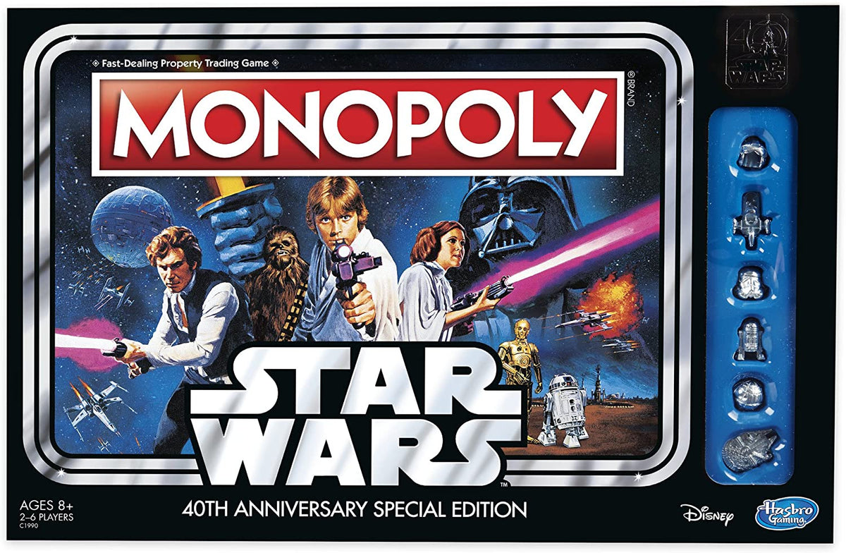 Star Wars Monopoly 40th Anniversary Special Edition Board Games Hasbro