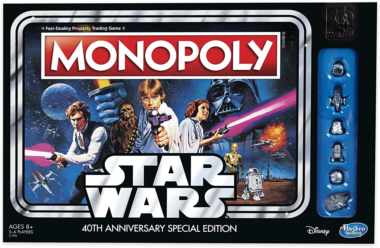 Star Wars Monopoly 40th Anniversary Special Edition Board Games Hasbro