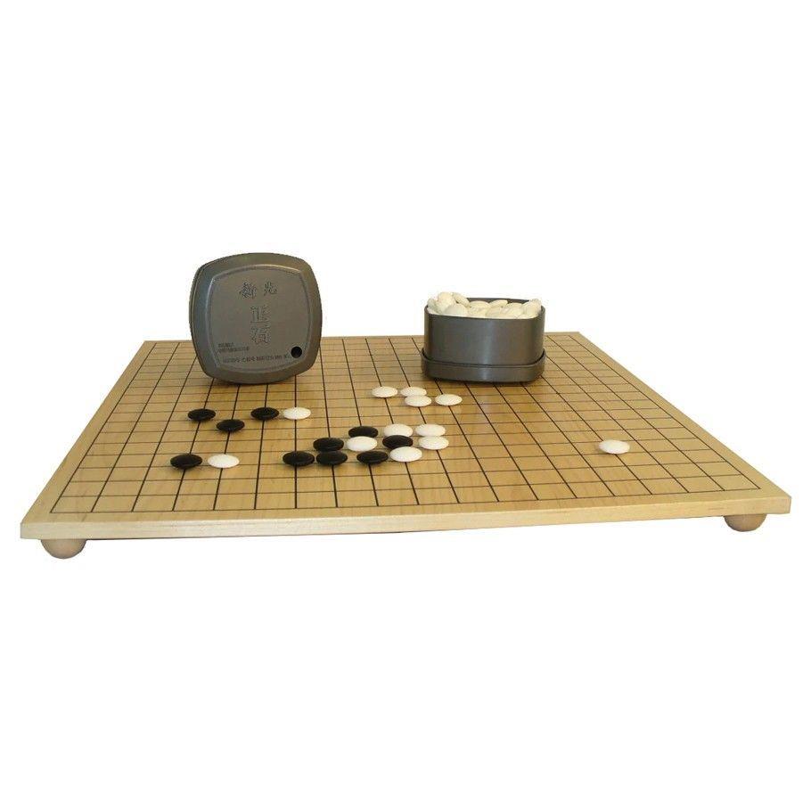 Go Solid Wood w/Glass Stones Board Games Common Ground Games